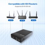 Lapcare Mini UPS for 12V Jio Fiber & Airtel Xtreme WiFi Routers up to 4A | WiFi UPS Power Backup up to 8 Hours | 4x2000 mAh | Mini Router ups for Power Backup - Image 5