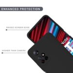 SPRIG Compatible with Redmi Note 11T 5G Phone Liquid Silicone Cover Premium Back Cover Drop Tested Shock Proof Mobile Case for Men, Women, Boys and Girls with Camera Protection (Black) - Image 6