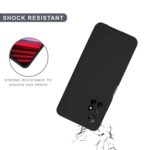 SPRIG Compatible with Redmi Note 11T 5G Phone Liquid Silicone Cover Premium Back Cover Drop Tested Shock Proof Mobile Case for Men, Women, Boys and Girls with Camera Protection (Black) - Image 7