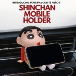 RAJMAAN Shinchan Red Action Figure Mobile Holder, Cute PVC Cartoon Phone Stand for Desk or Car, Stable Anti-Slip Holder for Kids, Teens, and Anime Fans - Image 5