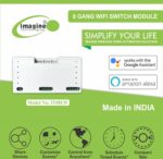 imagine technologies 8 Gang Smart WiFi Switch | Retro Fit with Manual Control | No Hub Required | Working Online & Offline| Alexa & Google Voice Control (8 Gang Smart WiFi Switch) - Image 3