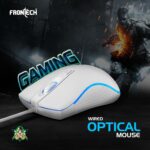 Frontech Quantum Striker Gaming Combo | Rainbow Backlit Keyboard with Optical Mouse | 2400 DPI Adjustable | 4 Button Mouse | USB Plug & Play | 104 Keys | 1 Year Warranty (KB-0050WHT) - Image 4