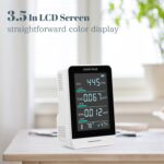 INKBIRDPLUS Air Quality Monitor Indoor CO2 Meter Accurate Tester for CO2 HCHO TVOC Temperature and Relative Humidity Real Time Display Rechargeable Battery - Image 4
