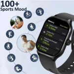 H9 2.01'' Big Display Smartwatch with BT Calling, Heart Rate & Fitness Tracking for Kids, Girls & Boys (6-22 Yrs) (Black) - Image 4