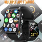 H9 2.01'' Big Display Smartwatch with BT Calling, Heart Rate & Fitness Tracking for Kids, Girls & Boys (6-22 Yrs) (Black) - Image 5