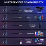 Onikuma K16 RGB Gaming Headset with Mic&Noise Cancellation Headphone Gaming with Led Light for Mobile Phone Laptop Ps4 Ps5 Pc Xbox (Black),Over Ear,Wired - Image 3