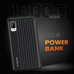 E GATE 102B Powerbank | 10000mAh | 22.5W Fast Charging | QC + PD | Dual Input Port : Type C & Micro USB | Triple Output Port : 2X USB & Type C | LED Indicator| for All iPhone & Android (Black) - Image 3