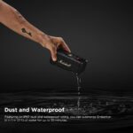 Marshall Emberton III Compact Portable Bluetooth Speaker with 32+ Hours of Playtime, (360° Sound), Dust & Waterproof (IP67) – Black & Brass. - Image 4