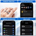 Smart Ring for Women Men,Sleep Tracking Wearable,Fitness Tracker Ring with Step/Heart Rate/Blood Oxygen/Distance/Calorie,Clock Vibration,No Subscription Fee,5ATM Waterproof, iOS&Android(Silver 7) - Image 5