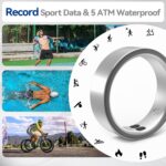 Smart Ring for Women Men,Sleep Tracking Wearable,Fitness Tracker Ring with Step/Heart Rate/Blood Oxygen/Distance/Calorie,Clock Vibration,No Subscription Fee,5ATM Waterproof, iOS&Android(Silver 7) - Image 7