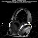 Yunir Gaming Headset,360° Surround Sound,50mm Drivers,3.5mm Plug in Headphones,Soft Earmuffs,Wired Headset for Watching Movies Listening to Music - Image 3