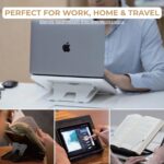 Dr.Stand Laptop Stand Adjustable & Portable | Foldable Laptop Table Stand for Desk | Lightweight Cooling & Reading Stand | Universal Holder for Laptops, Tablets & Books - Image 5