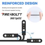 Sounce USB Magnetic Charging Cable for Firebolt Ring, Firebolt Ring 3, Firebolt Ninja Pro Max, Firebolt Gladiator, Firebolt Ninja Pro Plus, Firebolt Ninja 3 Plus Smartwatches - Black - Image 3
