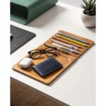 DailyObjects Striate Wooden Tray for Storage Organizer | Designed for Laptops, Tablets, Stationery and Mobile Phones | HeavyDuty Portable Compatible with Desk/Table - Image 4