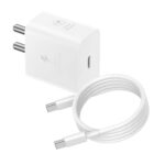 The Black Store Charger 25w Compatible for M14 5G Cable M33 Adapter Type-C Set (White) - Image 5