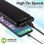 Portronics Power PRO 10K 10000 mAh,10w Slim Power Bank with Dual USB Output Port for iPhone, Anrdoid & Other Devices.(Black) - Image 3