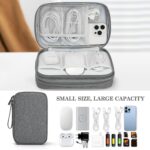 SaleOn 9x6 Inch Tech Pouch Organizer with 1 Year Warranty – Portable Storage Organizer for USB Cable, Charger, Earphone, Power Bank, Hard Disk & Digital Gadgets, Travel Mobile Bag for Men - Image 4