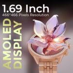 GameSir Genquella Premium Smartwatch for Women & Girls, Bluetooth Calling, 1.69” AMOLED HD Display, 100+ Fitness Modes, SPO₂ & Sleep Monitor, IP68 Waterproof, Stylish Design (Diamond Gold) - Image 3