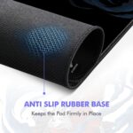 EvoFox Falcon X85 Extended Mouse Pad/Desk Pad for Laptop, PC Gaming and Desk with Extra Large Speed Surface, Non-Slip Base and Anti-fray Stitched Edges XXL [850mm x 300mm] - Image 4
