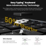 cimetech Keyboard Mouse Combo, 2.4G Ultra-Thin Sleek Design, USB Compact Full Size Wireless Keyboard and Mouse for Windows, Computer, Desktop, PC, Notebook - Grey - Image 3