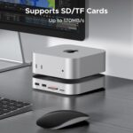 UGREEN Mac mini M4 Dock, 11-in-1 USB C Hub with 8TB M.2 NVMe Enclosure 10Gbps, 5X USB-A and 2X Type C Data Ports, SD/TF Card Slot, Docking Station & Stand for Mac mini M4/M4 Pro - Image 5