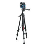 BOSCH BT 150 Professional Building Tripod, Adjustable Height from 55 to 157 cm, Robust Aluminium Build with Circular Vial for Precision and Stability, 1-Year Warranty - Image 4