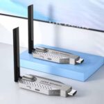 1080p Wireless 150M HDMI Transmitter and Receiver, 493FT Long Range 1080P HD Output Wireless HDMI Extender Kit for Streaming Video/Audio from Laptop to HDTV/Projector. Silver (ABS) - Image 3