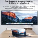 1080p Wireless 150M HDMI Transmitter and Receiver, 493FT Long Range 1080P HD Output Wireless HDMI Extender Kit for Streaming Video/Audio from Laptop to HDTV/Projector. Silver (ABS) - Image 5