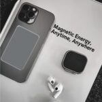 Muvtech Slim Pro 3-in-1 Wireless Power Bank 10000mAh Fast Charging | Metal Body | Compatible with MagSafe iPhone 12 & Above, AirPods & iWatch Charger | Works with Android & Qi Devices | BIS Certified - Image 4