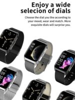 French Connection Smart Man Full Touch Smartwatch with Mesh Band (Color: Silver) with 1.69'' Large Display, Bluetooth, Sport Modes, Metal Body, Heart Rate Monitor, Multiple Watch Faces- E17-D - Image 6