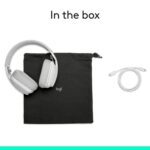 Logitech Zone Vibe 100 Lightweight Wireless Over-Ear Headphones with Noise-Cancelling Microphone, Advanced Multipoint Bluetooth Headset, Works with Teams, Google Meet, Zoom, Mac/PC - Offwhite - Image 4