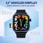 SE HUB HW Call 5G Android Smartwatch 8GB RAM 128GB ROM | Dual Rotating Camera | SIM Card & WiFi Support | GPS Navigation | AMOLED Display | AI Fitness & Health(Black) - Image 4