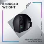 Logitech G502 X Lightspeed Plus Wireless RGB Gaming Mouse - Optical Mouse with LIGHTFORCE Hybrid switches, LIGHTSYNC RGB, Hero 25K Gaming Sensor, Compatible with PC/macOS/Windows - Black - Image 4