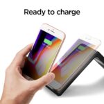 Spigen Wireless Charging Pad 10w, for iPhone 17/16/15/14/13/12, Samsung Galaxy S25/S24/S23/S22, OnePlus, Qi Certified, Fast Charging, Adapter Not Included, Non-MagSafe (F303W) - Black - Image 3