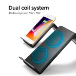 Spigen Wireless Charging Pad 10w, for iPhone 17/16/15/14/13/12, Samsung Galaxy S25/S24/S23/S22, OnePlus, Qi Certified, Fast Charging, Adapter Not Included, Non-MagSafe (F303W) - Black - Image 6