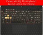 RAYA Silicone Keyboard Cover for ASUS TUF 2022 & ASUS TUF 2023 A15 / A16 / A17 / F15 / F17 & ASUS TUF 2024 A15 Gaming Laptops (Black) - Image 3
