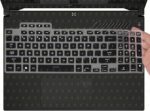 RAYA Silicone Keyboard Cover for ASUS TUF 2022 & ASUS TUF 2023 A15 / A16 / A17 / F15 / F17 & ASUS TUF 2024 A15 Gaming Laptops (Black) - Image 4