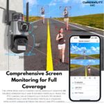 Maizic Smarthome 4G Sim PTZ Rotation Full HD 1920x1080P Smart Security Camera 4 IRs Colored Night Vision Waterproof Motion Detection/Tracking Alarm SD Card Slot (Twin Camera) - Image 4