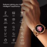 Vibez by Lifelong Xena Smartwatch for Women with HD Display| ECG+PPG|Body Temprature|24x7 Heart Rate & SpO2 Tracking| Sports Mode|IP68|10 Days Battery Backup(VBSWW126, Gold) - Image 4