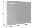 Toshiba Canvio Flex 1TB Portable External HDD, USB-C® USB3.0 for Mac, Windows PC, Laptop and Tablet. 3 Years Warranty. External Hard Drive - Silver - Image 5