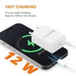 Amazon Basics 12W Dual Port Fast Charger | 12W Max Output | Universal Compatibility | Includes 1 m Micro USB Cable | Travel Friendly - Image 3