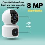 Maizic Smarthome Supercam 5+5 MP CCTV Camera 360° Coverage Security WiFi Camera for Home, Pan & Tilt, Color Night Vision 20M, Human Detection, Smart Motion Tracking, 2-Way Talk, Live View - Image 5