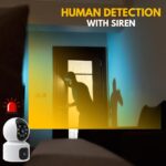 Maizic Smarthome Supercam 5+5 MP CCTV Camera 360° Coverage Security WiFi Camera for Home, Pan & Tilt, Color Night Vision 20M, Human Detection, Smart Motion Tracking, 2-Way Talk, Live View - Image 6