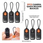 ZORBES® 6Pcs Camera Quick Release Buckles, Camera Shoulder Strap Lanyard Attachments Ideal for DSLR, SLR, and Mirrorless Cameras, Portable Camera Carrying Accessory - Image 3