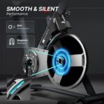 Fitkit by Cult FK7004 Premium Magnetic Spin Bike | 130kg Support | Stepless Resistance & 8kg Flywheel | LCD Display with Heart-Rate Tracking | Tablet Holder | Smooth & Silent Ride for Home Fitness - Image 3