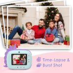 Kids Instant Print Camera, Selfie Digital Camera for Kids With Print Paper & 32G Card, 2.5K Video, Color Pens for DIY, Fun Gift for Girls Boys 3-12 Years Old (Green) - Image 4