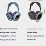 Drumstone (𝟏𝟓 𝐘𝐞𝐚𝐫𝐬 𝐖𝐚𝐫𝐫𝐚𝐧𝐭𝐲 Wireless Noise Cancelling Gaming Headset Over-Ear Bluetooth Gamer Headphones with LED RGB Lights, Deep Bass, Mic + Long Battery Life - Image 6