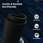 Sounce Ergonomic Mouse Pad, Non-Slip, Anti-Skid, Waterproof, Splash-Proof Precision Tracking, Durable, Suitable for Gaming, Computer, Laptop, Home & Office (9.8 X 8.2 Inch Black). - Image 4