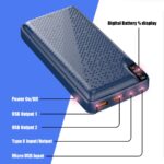 pTron Newly Launched Dynamo Elite 10000mAh 22.5W Power Bank Supports VOOC/Wrap/Dash USB Charging, 20W PD Fast Charging, 3 Output Ports, 2 Input Ports & Multiple Layers of Protection (Black) - Image 4