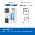 Tapo TP-Link Smart Video Doorbell Camera Wireless, 2K with Full Color Night Vison & Spotlights, Ring Call, 160° Ultra-Wide View, Free Smart AI Detection, 2-Way Audio, Up to 512 GB SD Card D210 - Image 4